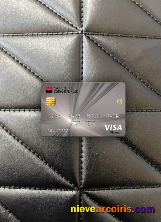 Serbia Societe Generale bank visa platinum card photolook